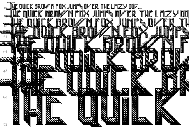 Heavy Metal Rocking font waterfall
